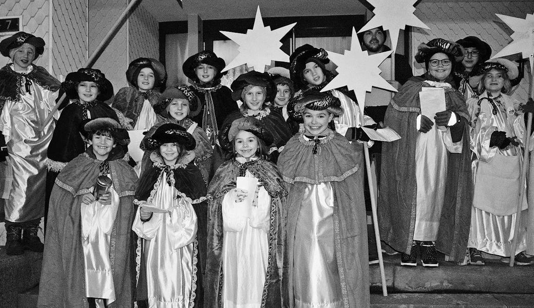 Die Sternsinger wurden überall mit Freude empfangen und mit grosszügigen Spenden für das Kinderheim belohnt. Bild: pd