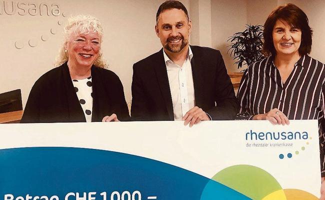 Rhenusana unterstützt Hospiz-Dienst Rheintal