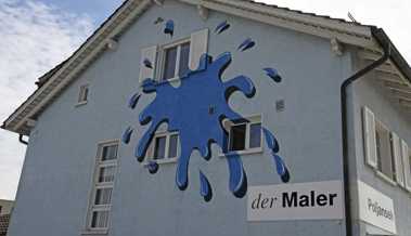 Das Haus mit dem blauen Klecks: Das Wandbild fungierte als Heiratsvermittler