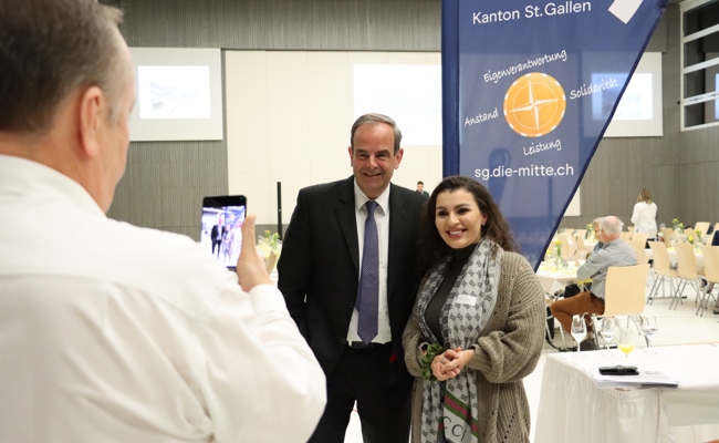 Gerhard Pfister besucht die Neujahrsbegrüssung der Kreispartei
