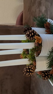 Karin Gschwend gestaltet den Adventskranz in jedem Jahr anders. Sie schickt das Bild aus dem Jahr 2022 ... Karin Gschwend gestaltet den Adventskranz in jedem Jahr anders. Sie schickt das Bild aus dem Jahr 2022 ...