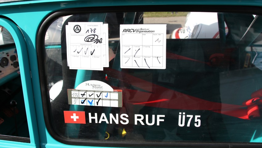 Haken dran: Hans Ruf ist ein alter Hase in der Motorsport-Rennszene und hat schon zahlreiche Rennen absolviert. Haken dran: Hans Ruf ist ein alter Hase in der Motorsport-Rennszene und hat schon zahlreiche Rennen absolviert.