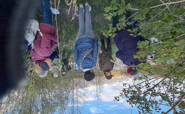 Jäger gingen mit Bäuerinnen und Landfrauen auf Exkursion