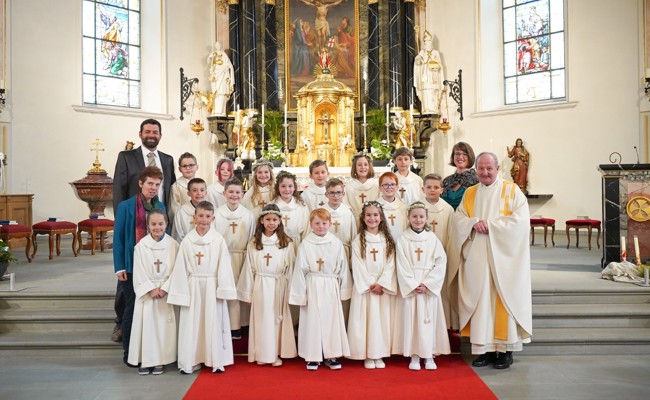 Erstkommunionkinder feierten den Weissen Sonntag zum Thema: «Der gute Hirte»