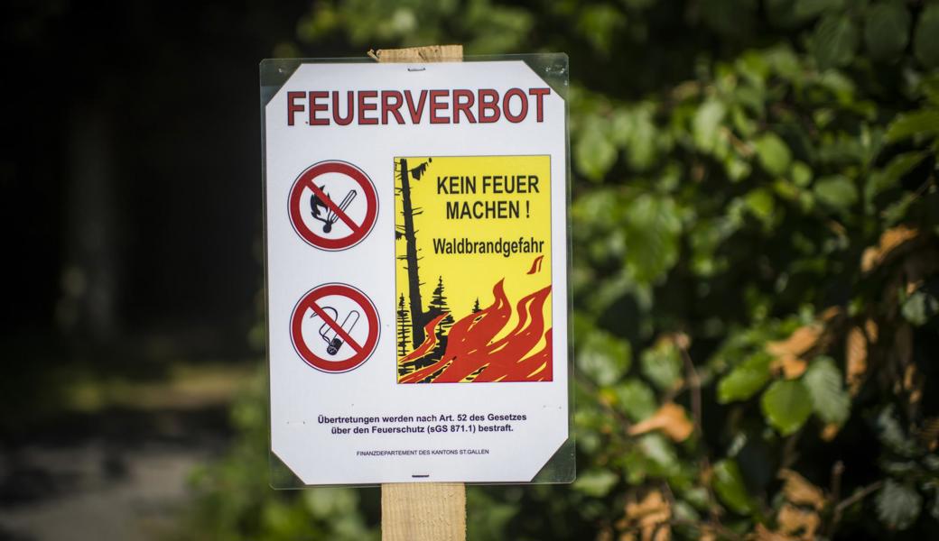 Das Feuerverbot gilt nach wie vor.