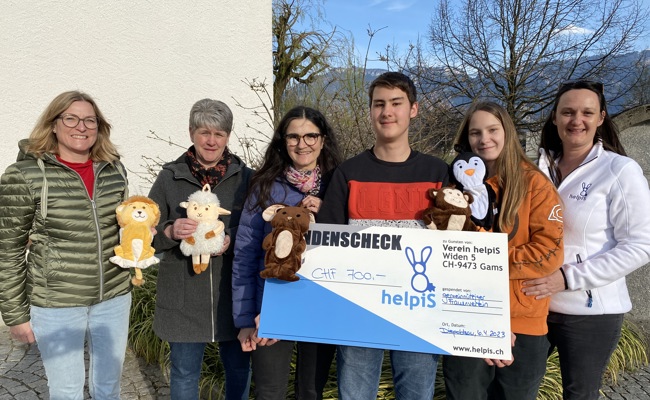 Frauenverein Diepoldsau unterstützt «helpiS» mit 700 Franken