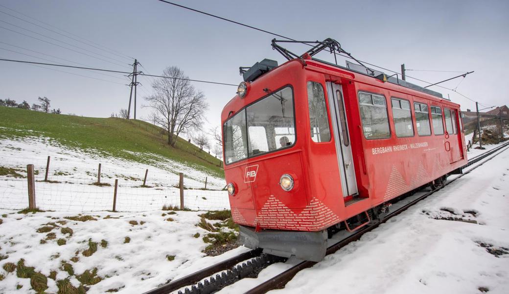 Auch die Bergbahn Rheineck-Walzenhausen ist nicht mehr so gut ausgelastet wie früher.