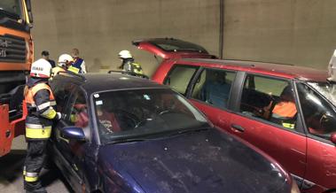 Grossübung im Pfändertunnel