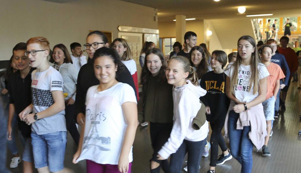 Die Schüler der Oberstufe Gässeli blieben cool.