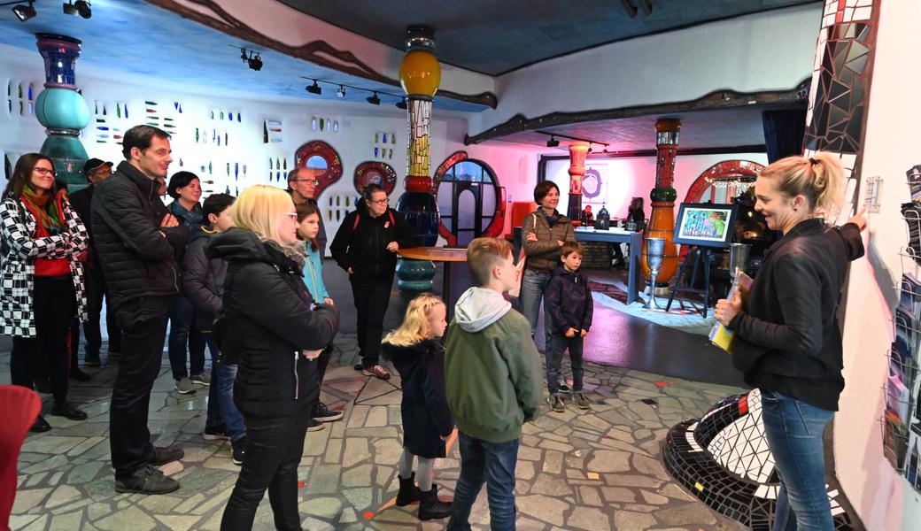 In der Hundertwasser-Markthalle in Altenrhein ging es um die Philosophie des gleichnamigen Künstlers und Architekten.