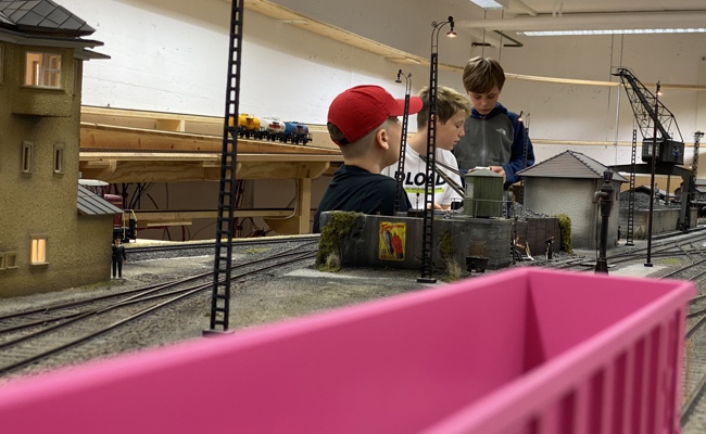 Frühschoppen Fahrbetrieb des Modelleisenbahnclubs