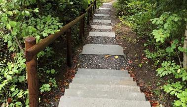 Zivilschutz flickt Wanderweg