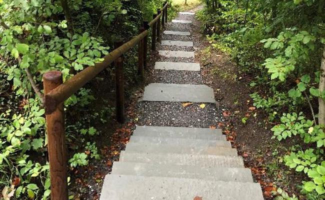Zivilschutz flickt Wanderweg