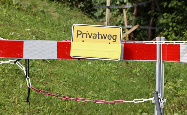 Streit um gesperrten Fussweg: Jeder hat ein Recht auf Privatsphäre