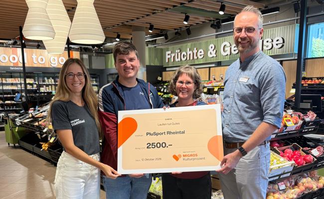 Laufen tut Gutes: 2500 Franken für PluSport Rheintal