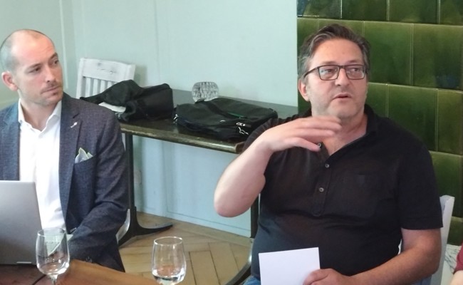 Stadtratskandidat Othmar Fischlin referierte bei a plus