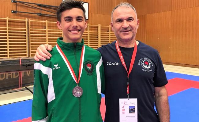 Karateka Elija Sieber mit einem starken Auftritt