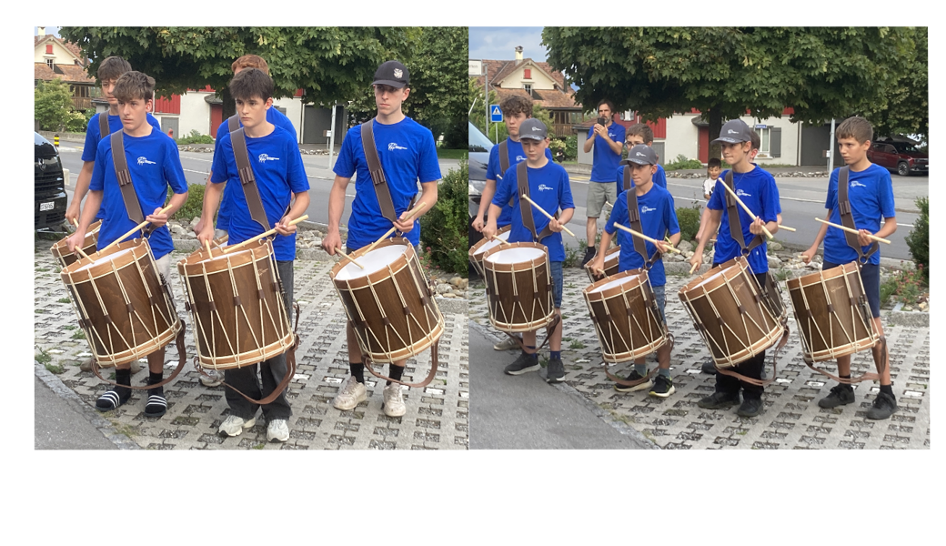Die beiden Jungtambourengruppen S1J und S2J.