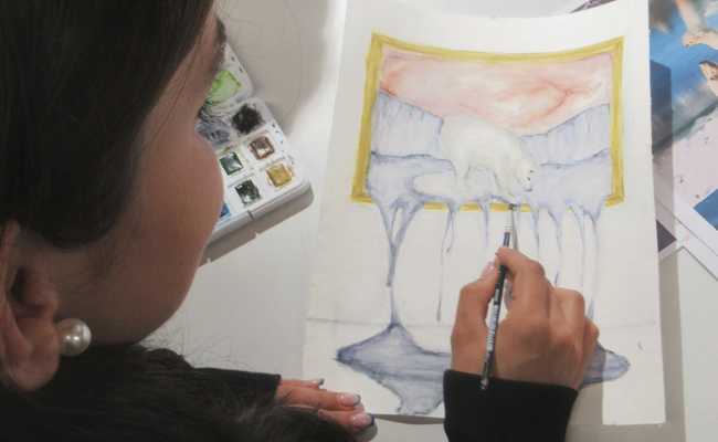 Vernissage und Grillfeier von und mit der Talentschule Rheintal