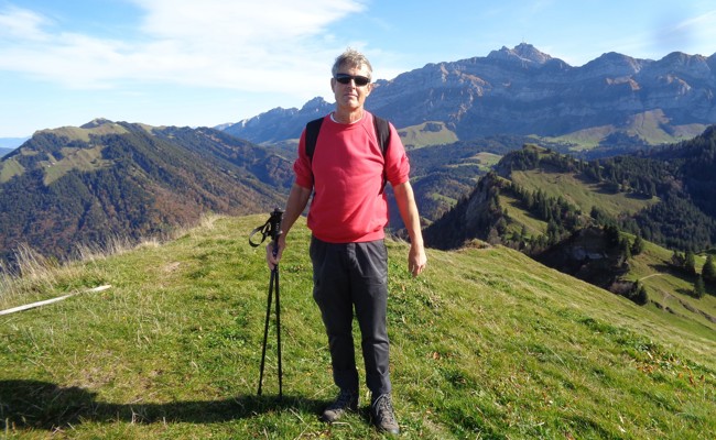 Peter Städler wandert fast täglich auf den Sommersberg: Der Gipfel steigert das Wohlgefühl des 71-Jährigen