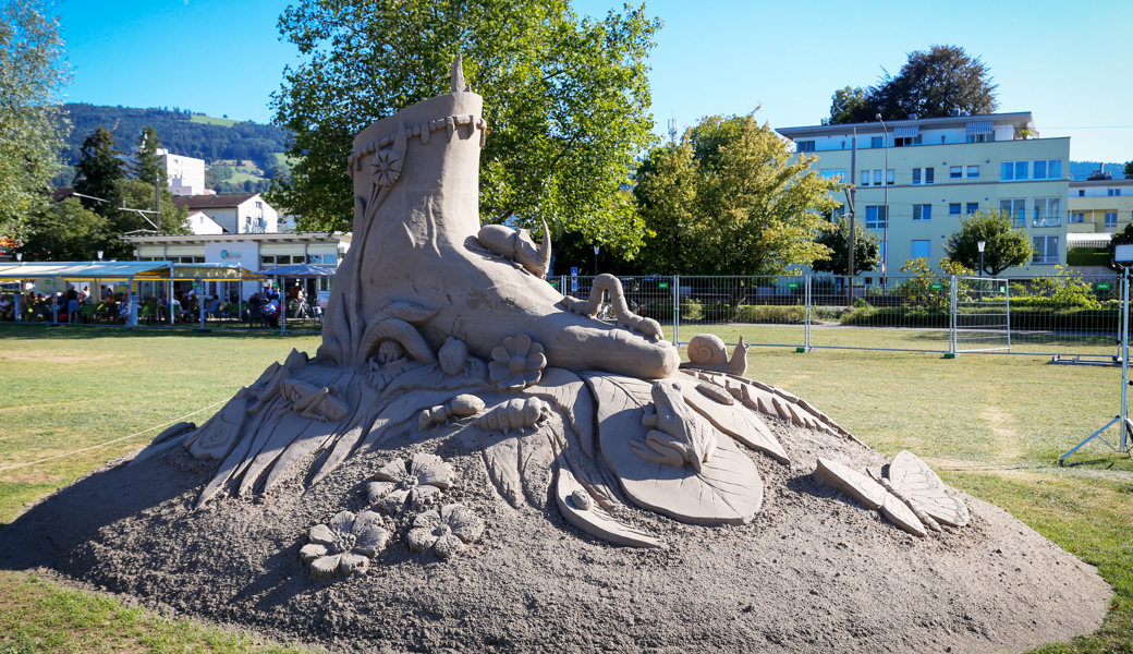Zwei Sand-Spektakel locken mit Skulpturen und Beachvolleyball nach Rorschach