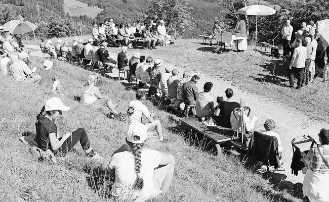 Alpgottesdienst auf Montlinger Schwamm