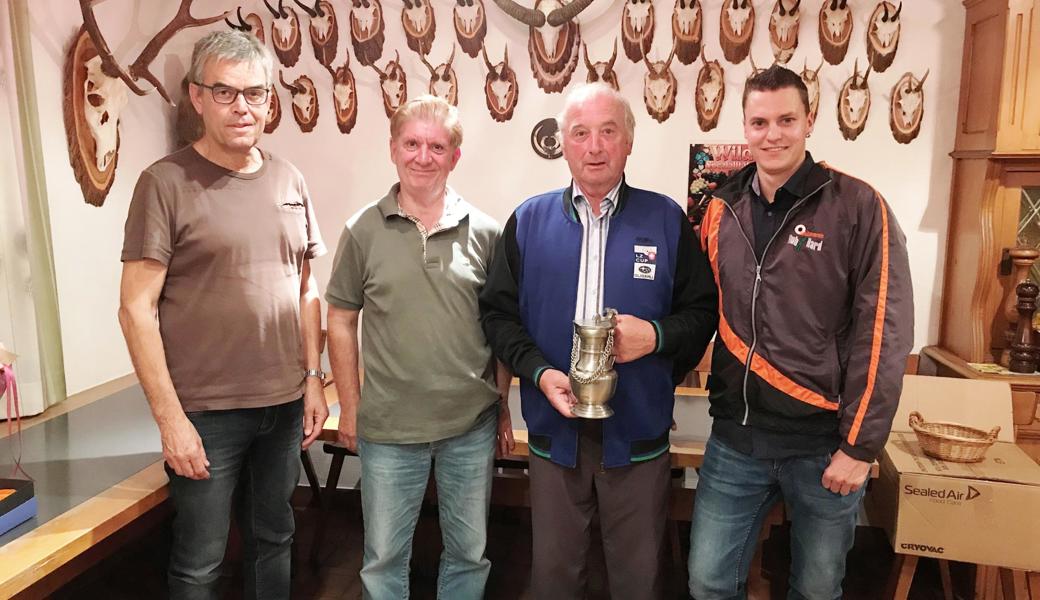 Die Sieger, von  links: Markus Stieger, Ruedi Dietschi, Niklaus Wenk und Lukas Grassi