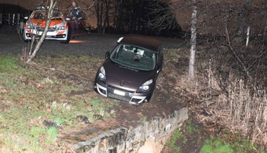 58-Jähriger fuhr betrunken eine Böschung hinunter