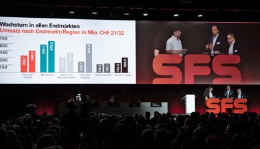 SFS Aktionärinnen und Aktionäre genehmigen alle Anträge der Generalversammlung