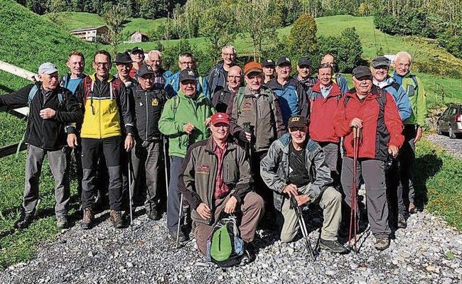 Männerriege auf  Bergtour