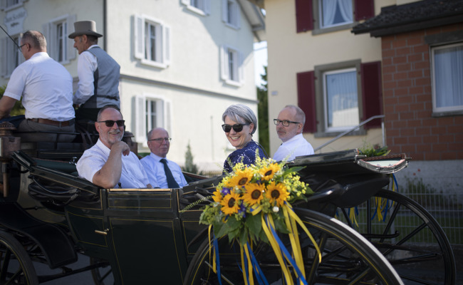Grosser Empfang für die neue Kantonsratspräsidentin