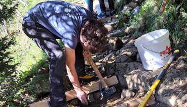 Jugendorganisation Rheintal sanierte Wanderwege