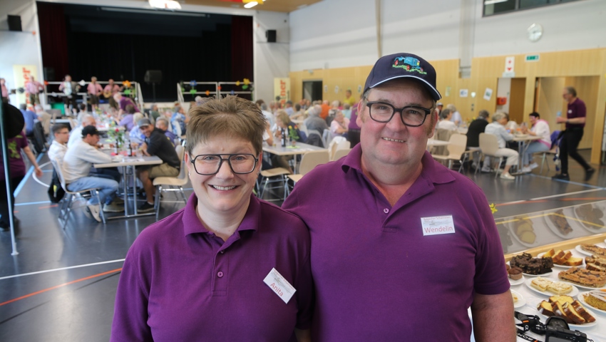 Präsident Wendelin Benz mit seiner Frau Anita. Präsident Wendelin Benz mit seiner Frau Anita.