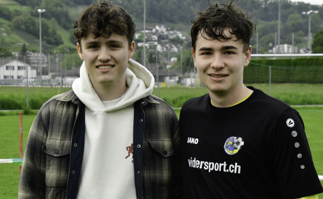 Die Dierauer-Brüder beim FC Au-Berneck: Teilzeitfussballer?