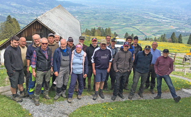 Ortsgemeinde führte «Gmoawerk» auf dem Schwamm durch