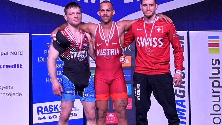 Andreas Vetsch (rechts) gewann in Dänemark eine Medaille.