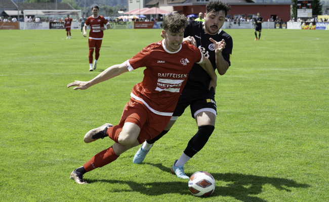 Der FC Montlingen und der FC Herisau trennen sich 2:2 unentschieden