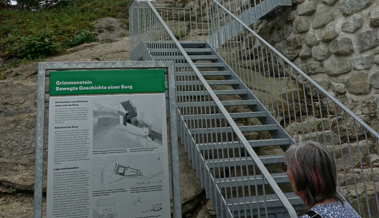 Burgruine Grimmenstein: Neue Treppe ermöglicht Teilaufstieg und Ausblick