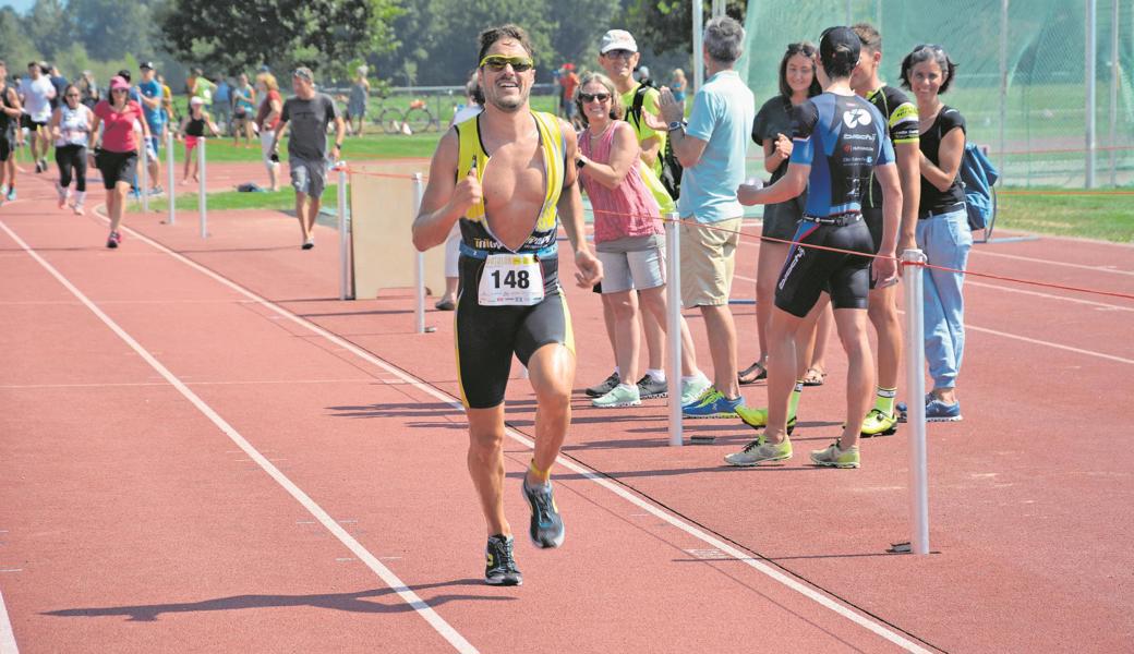 Der verdiente Sieger des 26. Rhyathlon: Gian-Andri Baumann. 