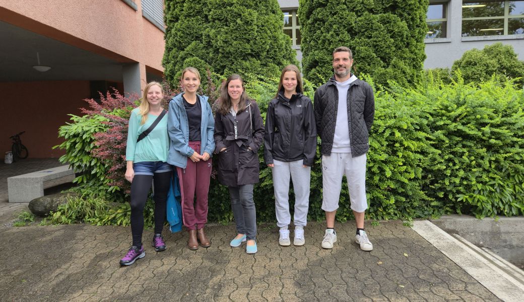 Von links nach rechts: Marion Koller, Carmen Benz, Jasmin Rutishauser, Rahel Keller, Alex Lüchinger