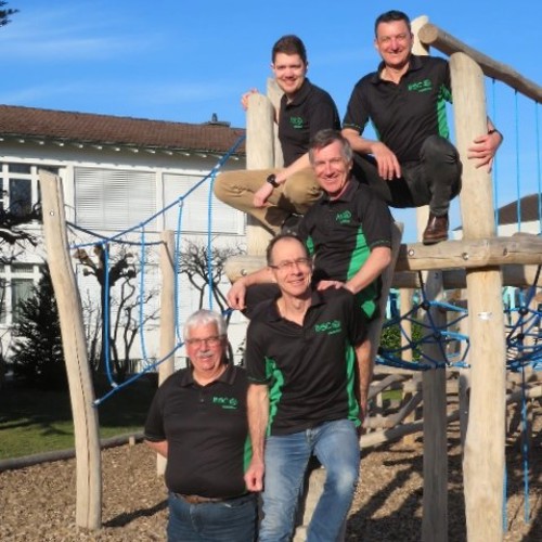 Das OK des Eichenwieser Schüler-Grümpelturniers 2025 (von links): Herbert Zünd, Urs Stieger, Dominik Geisser, Walter Mattle und Werner Benz. Das OK des Eichenwieser Schüler-Grümpelturniers 2025 (von links): Herbert Zünd, Urs Stieger, Dominik Geisser, Walter Mattle und Werner Benz.