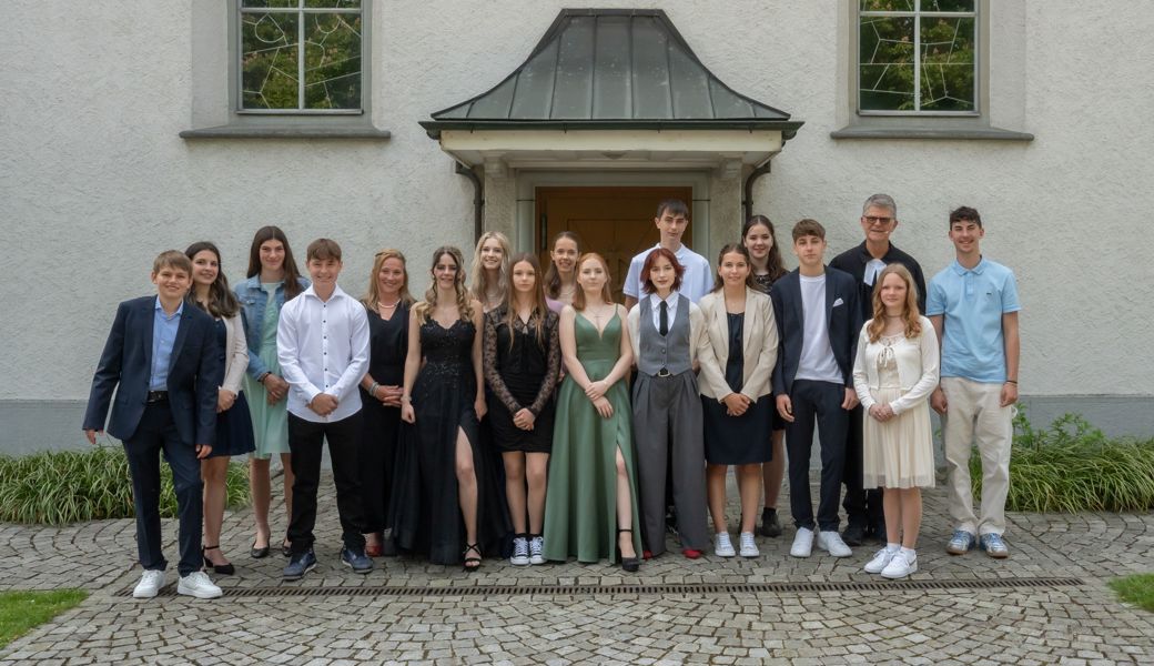 Am Sonntag, 28. Mai, feierten die evangelischen Jugendlichen von Diepoldsau ihre Konfirmation. Bild: pd