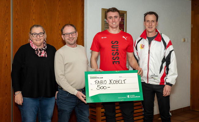 RDC unterstützt Nachwuchsathlet Fabio Kobelt