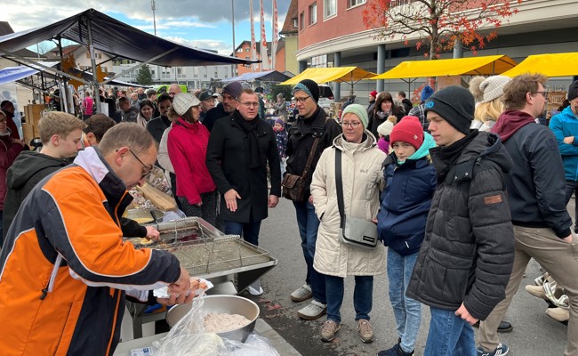 In Diepoldsau gab es Weihnachtsstimmung trotz Baustelle