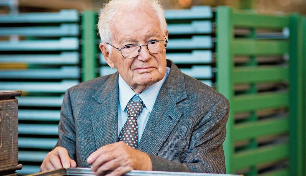 Hans Huber im Oktober 2013. Sein Wunsch – Frieden auf der Welt – hat sich leider nicht erfüllt. 