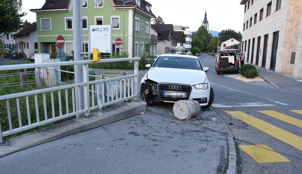 Die Fahrt endete kurz vor dem Kanal.