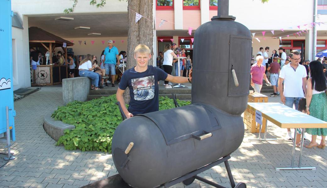 Stefan Koblers Projektarbeit, ein Multifunktionsgrill, hat Aufsehen erregt.