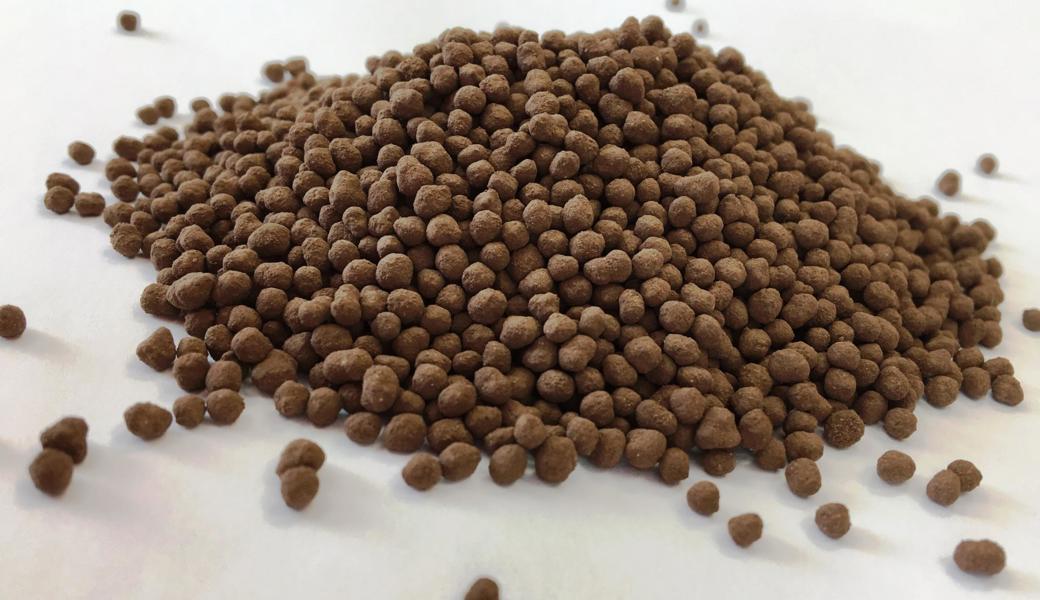 So sieht der Phosphordünger aus, der aus Phosphorrohquellen wie Klärschlamm hergestellt wird.
