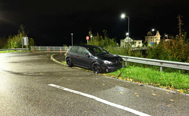 Autobahneinfahrt: Selbstunfall in fahrunfähigem Zustand
