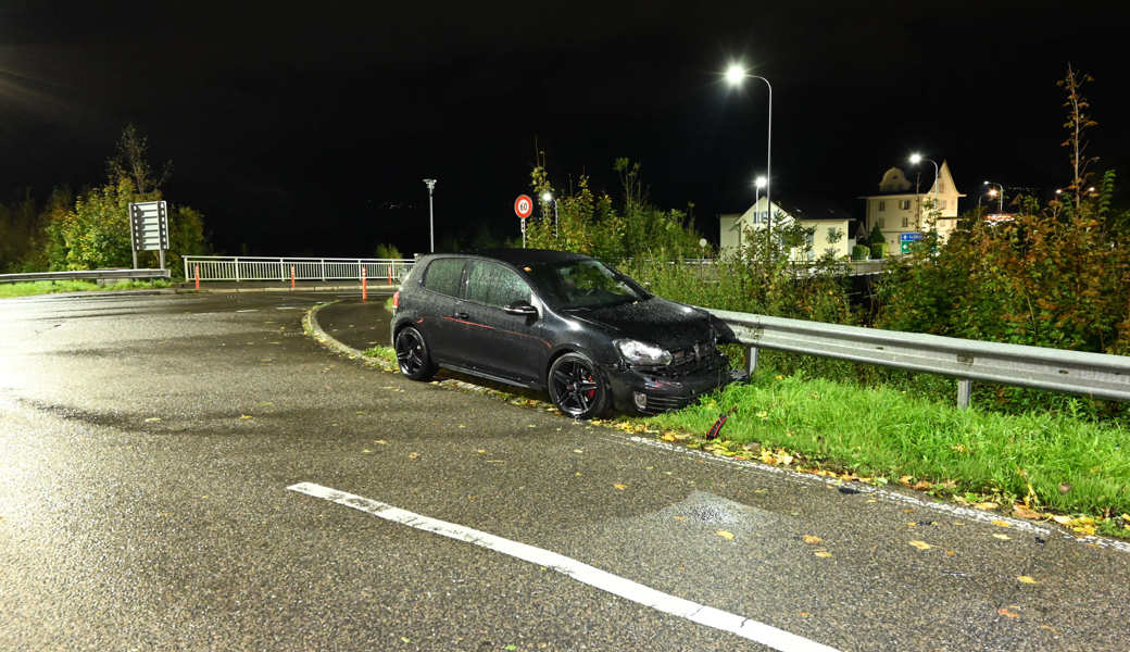 Autobahneinfahrt: Selbstunfall in fahrunfähigem Zustand